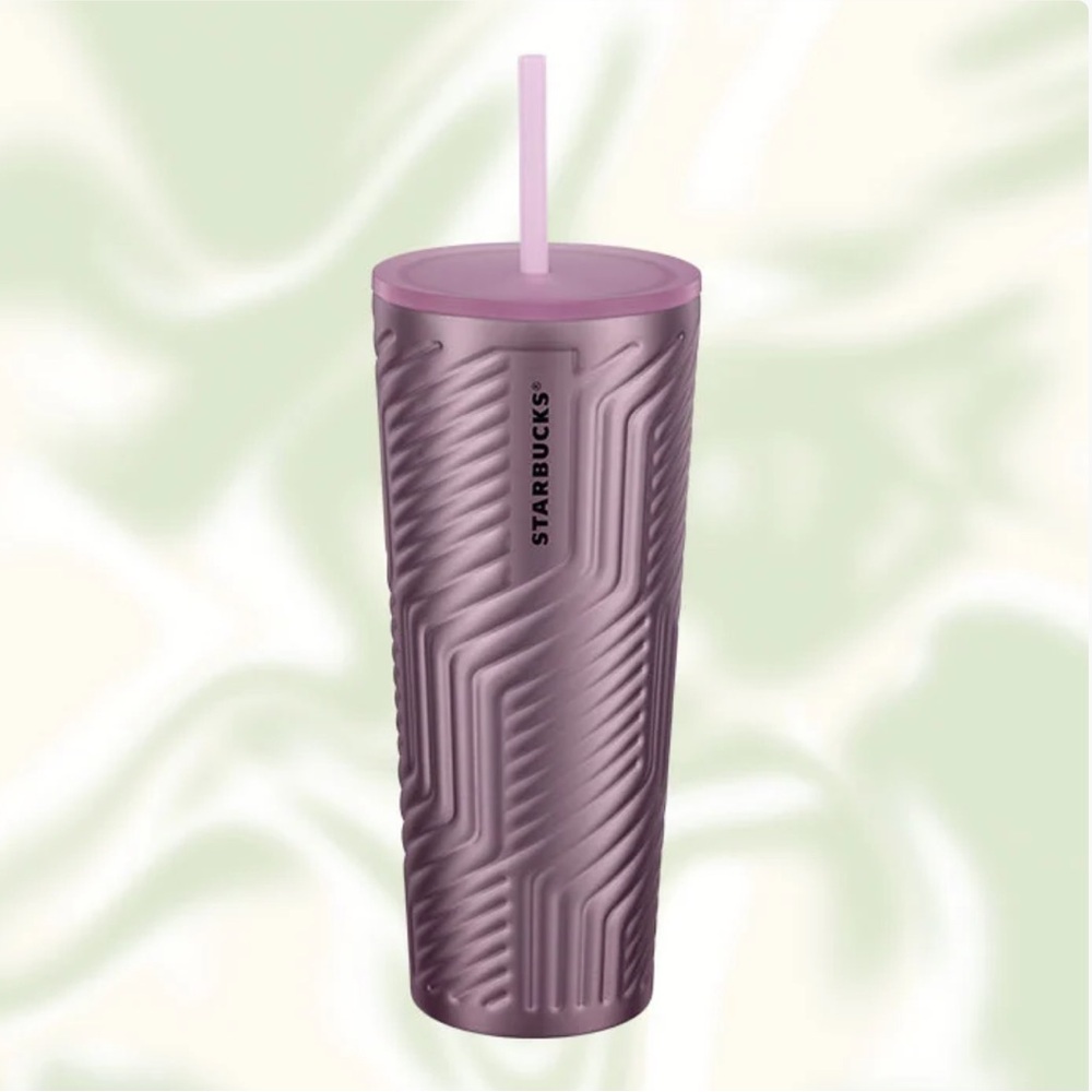 Starbucks Soft Rose Geometric Cold
Cup (24 oz)